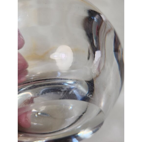 Vintage Daum France Crystal Glass Ashtray / Dish With Rounded Edges - Picture 4 of 7